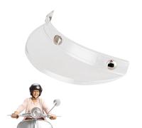 Generico Visiera/scudo per cappelli da moto, Visiera per cappelli da moto | Visiera per casco con design a tre clip - Scudo per caschi stile vintage, visione chiara, facile installazione
