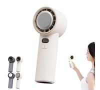 Generico VitalsEcom - Breezio Fan, USB Rechargeable Portable Handheld Fan, 3s Fast Cooling, 100 Levels of Infinite Wind Speed, With Safety Lock & Led Display, Perfect for Hot Day (White,B)
