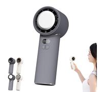 Generico VitalsEcom - Breezio Fan, USB Rechargeable Portable Handheld Fan, 3s Fast Cooling, 100 Levels of Infinite Wind Speed, With Safety Lock & Led Display, Perfect for Hot Day (Gray,B)