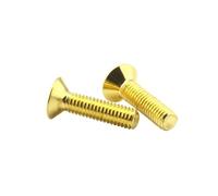 Generico Vite a testa svasata piatta M2 M3 M4 M5 in lega di acciaio con rivestimento in titanio e attacco esagonale, lunghezza 4-35 mm(M2.5x5mm(FT))