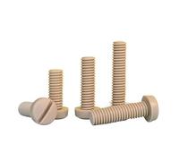 Generico Viti in nylon PEEK resistenti alle alte temperature, dimensioni M2,5 M3 M4 M5 M6 - Bulloni isolanti a testa cilindrica(M6x5mm(1Pcs))