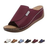 Generico VivaStep Women's Orthopedic Sandals - Comfortable, Non-Slip, Lightweight Open-Toe Slippers for Daily Walking (Red,41)