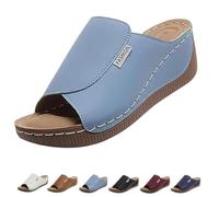 Generico VivaStep Women's Orthopedic Sandals - Comfortable, Non-Slip, Lightweight Open-Toe Slippers for Daily Walking (Blue,41)