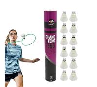 Generico Volani da Badminton - Piume D' Durevoli | Volo Stabile per Allenamento - da Badminton per Interni Ed Esterni | Palline di Piume Resistenti per Il Gioco E L'allenamento