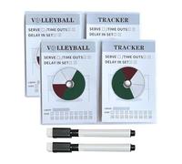 Generico Volleyball Track - Strategy Training Volleyball Rotation Track - Player Performance Record Book Dry Cancella Forniture Di Coaching Realizzate Con Materiale Leggero Per La Gestione Senza Sforz