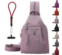 Generico Vovtva Bag, Street Lite Chic Versatile Travel Bag,Multi-Compartment Large Capacity Backpack, Anti Theft and Waterproof (Pink)