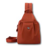 Generico Vovtva Street Lite Chic Versatile Travel Bag, Adjustable Strap Backpack Chest Bags, Double Zipper Large Capacity (Orange)