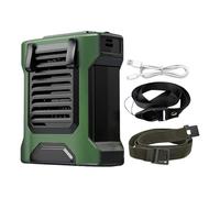 Generico Waist Clip Fan, 4-Speed Travel Blower, 4.33x3.77in Portable Cooling Device, Built-In Flashlight Power Bank, Belt Clip Fans Strong Wind for Work Camping Hiking Beach Construction