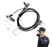 Genérico walkie Talkie con microfono, Cuffie per walkie talkie | Auricolare Walkie Talkie Radio Auricolare - Tubo acustico nascosto, Cuffie radio a 2 vie, Accessori segu