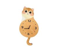 Genérico Wall Clock - Cat Silent Ornament with Moving Tail | Modern Clock Decoratives | Battery Operated For Living Room Bedroom Bathroom Home School Kitchen Office Indoor Outdoor Garden Lawn Use