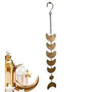 Generico Wall Decor Boho - metal 7x59cm Retro Moon Phase Pendant | Moon Phase Wall Decor - for Indoor Living Room Apartment Dorm Bedroom Farmhouse Gardens Porches Yard Nursery