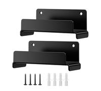 Generico Wall Hooks - Ladder Wall Mount Hooks | Garage Organizer, 2PCS Heavy Duty Steel Garage Organizer, WallMount Ladder Holder With Screws, Space Saving Tool Storage For Home, Shed, Studio