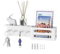 Generico Wall Key Holder - Decorative Metal Hanger | Metal Wall Key Rack for Mail Letters Wallet Entryway Living Room Bedroom Home