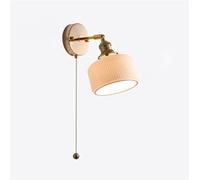 Generico Wall Lamp Light Wall Mount Light White Ceramic Wall Sconce with Pull Chain Switch, Adjustable Headboard Lighting Fixture Living Room Decor Lamp