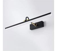 Generico Wall Lamp Mirror Light Led Mirror Front Lights Bathroom Waterproof Dressing Table Energy-saving Make-up Rotatable Black Decorative Eye Protection Lamp Bedside