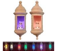 Generico Wall Lamp with Little Frog - Battery Operated,3D Printed Multi-Color Frog Wall Light,Unique LED Night Light for Bedroom/Living Room/Hallway (2pcs)