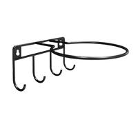 Generico Wall Mount Ball Holder, Metal Storage Stand, Ball Display Holder with Hooks for Basketball, Volleyball, Baseball, Space Saving Rack, Indoor Garage Organizer, Easy Installation