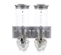 Generico Wall Mount Dry Goods Dispenser - Large Capacity Grain Container, Food Portion Storage Organizer, Dry Ingredient Sorting Canister, Space Saving Pantry Management System For Nuts Flour Rice