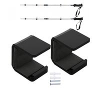 Generico Wall Mount - Hockey Stick Wall Mount | Display Hanger, 2-Piece Horizontal Storage Bracket with Anti-Scratch Pad -Durable Acrylic Display Holder for Garage, Locker Room & Sports Equipment