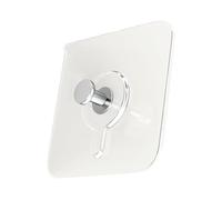 Generico Wall Mount Hooks - Nail-Free Adhesive Hooks, Bathroom Towel Holders, Frame Hanging Hook | Multi-Purpose Wall Hook Set, Coat Bag Hangers, Durable Transparent for Kitchen Living Room