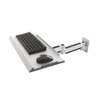Generico Wall Mount Keyboard Tray, Keyboard And Mouse Stand, Typing Platform, Aluminum Alloy Material, Holds Up to 8Kg, Adjustable Angle, Tilt And Swivel, for Office, Industrial(460mm)