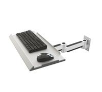 Generico Wall Mount Keyboard Tray, Keyboard And Mouse Stand, Typing Platform, Aluminum Alloy Material, Holds Up to 8Kg, Adjustable Angle, Tilt And Swivel, for Office, Industrial(610mm)
