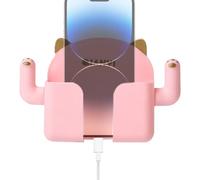 Generico Wall Mount Phone Holder - Wall Mounted Tablet Holder | Phone Holder | Shower | 4 Adhesive Mount | Lazy Mobile Phone Stand | Strong Adhesion Charging Phone Stand