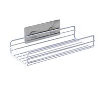 Generico Wall Mounted Bathroom Shelf - Adhesive Organizer Rack, Shower Storage, Kitchen Holder, Rustproof Decorative Shelf | Dorm Setup, Toilet Organizer, Bath Storage Solution, Kitchen Wall Rack