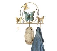 Generico Wall Mounted Coat Hooks - Butterfly Iron Art Clothes Key Towel Rack Organizer | Bedroom Hook Decoration Non-Punching For Robe Towels Hat