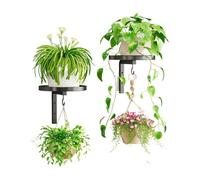 Generico Wall Mounted Plant, Floating Shelf Stand, 8.58x8.58x6.69 Inches Hook Display with Strong Support, Iron Plant Holder, Shelf Holder with Minimal Design, Garden Accessory for Balcony Indoor Use