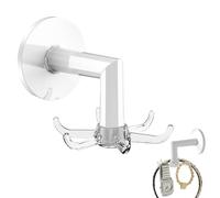 Generico Wall-Mounted Rotating Rack - 360-Degree Multifunctional 6 Claw Hook | Rotating Kitchen Utility Hooks | Wall Hook Punch-Free Adhesive Waterproof Hooks Heavy Duty for Kitchen