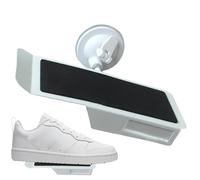 Generico Wall Mounted Shoe Rack, Space Saving Sneakers Suction Cup Hanger, 8.46x3.07 inches Floating Shoe Storage Holder, Durable Stand for Bathroom, Shoes Collection, Shop Exhibition