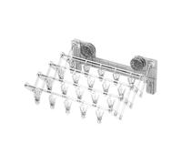 Generico Wall Mounted Space-Saving Suction Cup Clothes Rack with Clip, Multipurpose Sock Drying Hanger, Household Supplies for Organizing Laundry, Efficient Compact Sock Hanger Solution