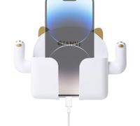 Generico Wall Phone Holder - Wall Mount Phone Holder | Mounted Tablet Holder | Shower | 4 Adhesive Mount | Lazy Mobile Phone Stand | Strong Adhesion Charging Phone Stand