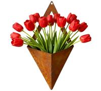 Generico Wall Planter | 9.84 * 5.51cm/3.87 * 2.17 Inches Metal Geometric Pot,Wall Hangable Planter Container | For Home Outdoor Flowers Plants Window Door Patio