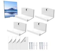 Generico Wall Record Holder,4 Piece Acrylic Organizer - Record Wall Display | for Album Picture Comic Book Collectibles Kids Bookshelf Bedroom Living Room