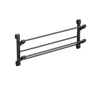 Generico Wall Shoe Storage - 25.59x11.42 Inches, ABS Galvanized Pipe Shoe Rack, Wall Mounted Organizer | Space Saving Shoes Holder, Entryway Organizer, Sneaker Holder, Boot Storage Bathroom Dorm Home