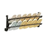 Generico Wall Shoe Storage - 25.59x11.42 Inches, ABS Galvanized Pipe Shoe Rack, Wall Mounted Organizer | Space Saving Shoes Holder, Entryway Organizer, Sneaker Holder, Boot Storage Bathroom Dorm Home