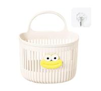Generico Wall Storage Basket, Wall Mounted Container, No-Drill Hanging Organizer Bag, 5.9x5.3x3.9 Inches Hook Over Door Design, Ideal for Toiletries, Kitchen, Bathroom and Shower Room