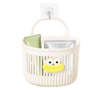 Generico Wall Storage Baskets, Wall Mounted Basket, 5.9x5.3x3.9 Inches No Drill Organizing Bag, Hook Over Door Bathroom Organizer, Hanging Cddy for Toiletry, Kitchen and Shower