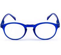 Generico Wall Street, Occhiali da Lettura per Uomo e Donna, Occhiali Leggeri e Funzionali, Montatura con Aste Flex, Colore Blu, Diottrie +2,50, Confezione con Astuccio Portaocchiali, 26g