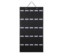 Generico Wall Sunglasses Organizer, Felt Sunglass Storage, 15.76x31.32 inches, Eyeglass Display Hanger, Behind-The-Door Design, Ideal for Bedroom, Dormitory, Home, Study Room, Black/Gray
