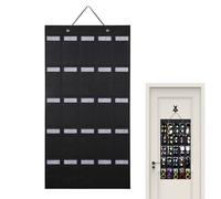 Generico Wall Sunglasses Organizer, Felt Sunglass Storage, 15.76x31.32in Behind the Door Hanger, Space-Saving Eyewear Display, Dust-Resistant Foldable for Bedroom, Dorm, Apartment