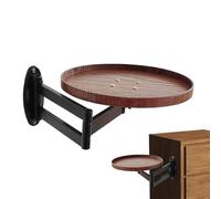 Generico Wall Table, Mounted Desk, 16.93in Rotating Stand, Bedside Shelf, Retractable Design for Living Room, Bedroom Setup, Study Space, Fold Down, Floating, Space Saving, Indoor, Home