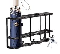 Generico Wall Umbrella Organizer, 4 Slot Storage Holder, 11.81x4.72in Space Saving Design Organizer, Authentic Racks Construction, Metal Umbrella Rack for Home Indoor