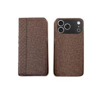 Generico Wallet Case For iPhone17 Air Imitation Leather Card Slots Magnetic Kickstand Shockproof Flip Folio Protective Cover Brown