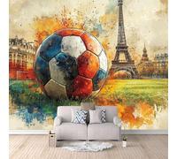 Generico Wallpaper For Living Room Graffiti Sul Calcio, Carta Da Parati Fotografica Sport Fitness 200X140cm Per Camera Da Letto Copre Le Imperfezioni Del Muro Tessuto Non Tessuto