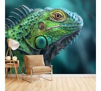 Generico Wallpaper For Living Room Lucertola, Carta Da Parati Per Camera Da Letto Animali Divertenti 450X315cm Per Camera Da Letto Copre Le Imperfezioni Del Muro Tessuto Non Tessuto