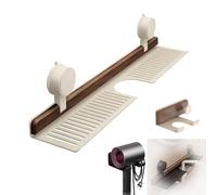 Generico Walnut Bathroom Kitchen Suction Cup Shelf,Removable Sink Faucet Organizers,Compact Shower Shelves for Kitchen Bathroom,Sleek Organizers and Storage Caddies Soap Holder (black,50cm)