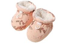 Generico Warm Fur Baby Boots, 2025 New Warm Cozy Fleece Baby Booties, Fur Winter Booties with Drawstring for Infant Winter (Pink-a,11.5cm(6-12 Months Infant))